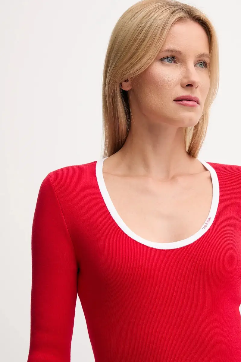 maglione donna colore rosso LV044D360G miniatura 4