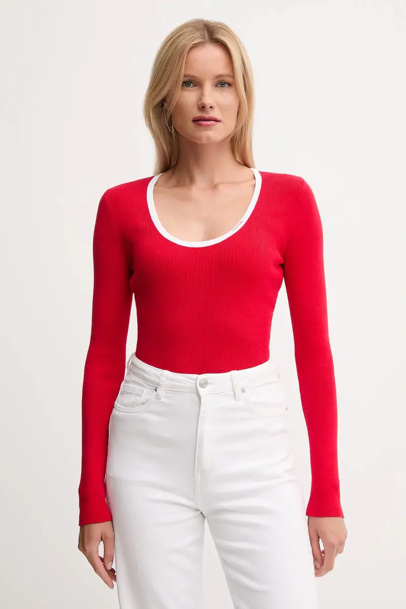 maglione donna colore rosso LV044D360G