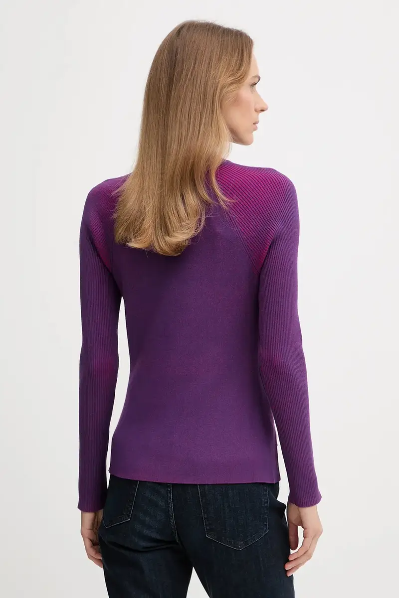 maglione donna colore violetto LV047D316G miniatura 3