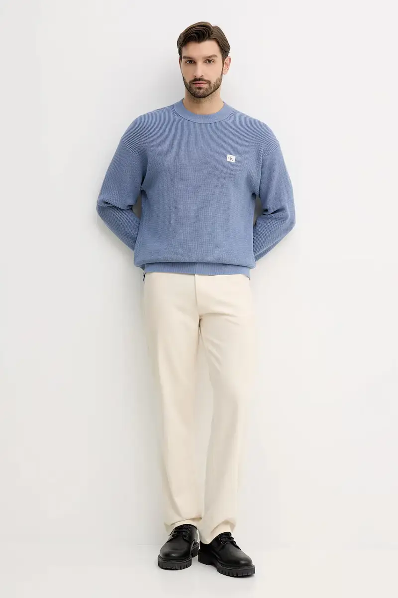 maglione in cotone Blu miniatura 2