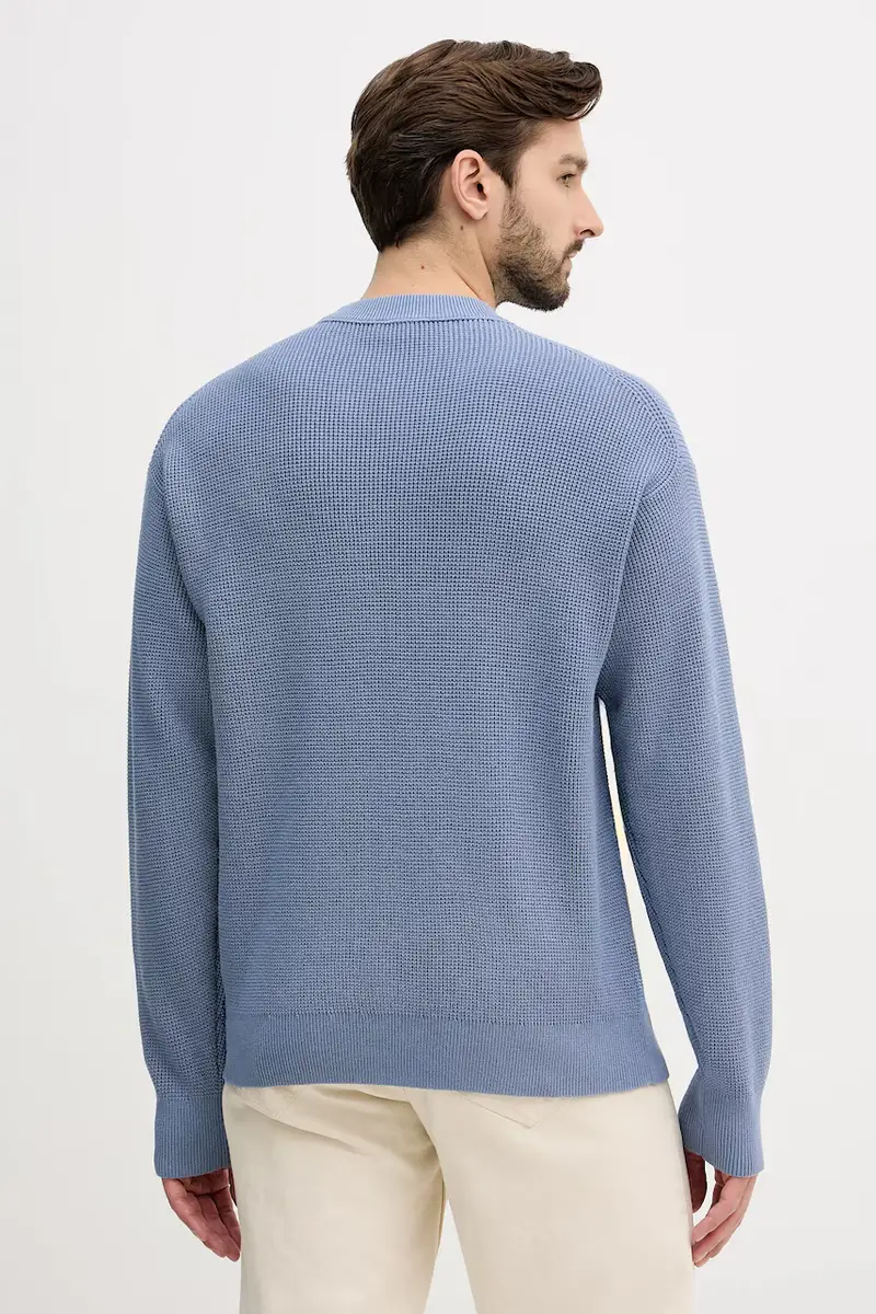 maglione in cotone Blu miniatura 3