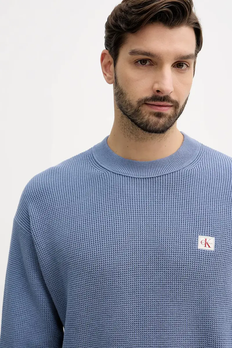 maglione in cotone Blu miniatura 4