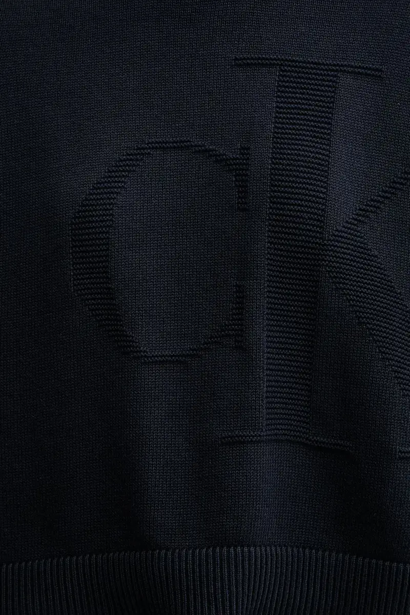 maglione in cotone donna colore blu navy LV047D304G miniatura 5