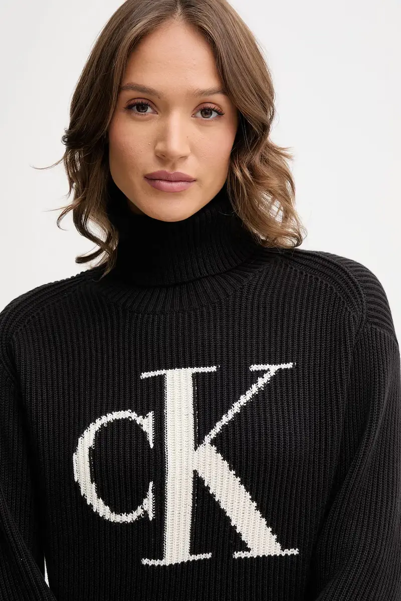 maglione in cotone donna colore nero LV047D349G miniatura 4