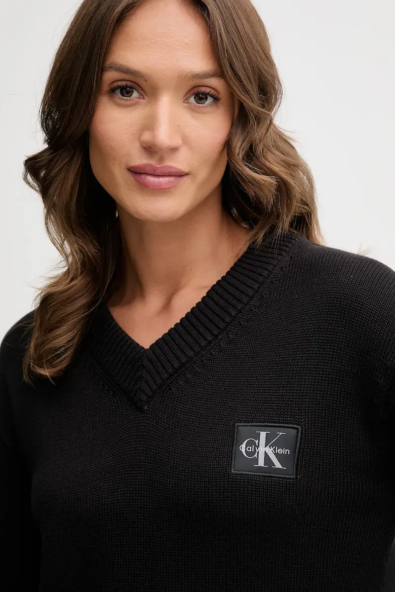 maglione in cotone donna colore nero LV047D352G miniatura 4