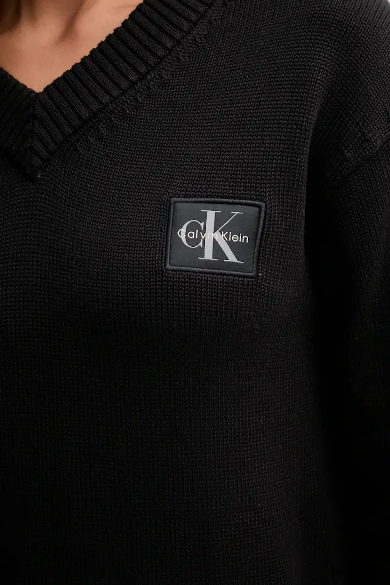 maglione in cotone donna colore nero LV047D352G miniatura 5