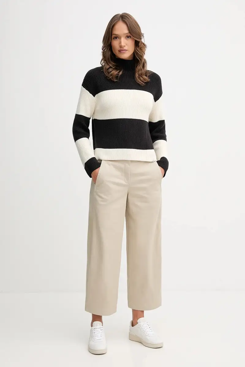 maglione in cotone donna colore nero LV047D353G miniatura 2