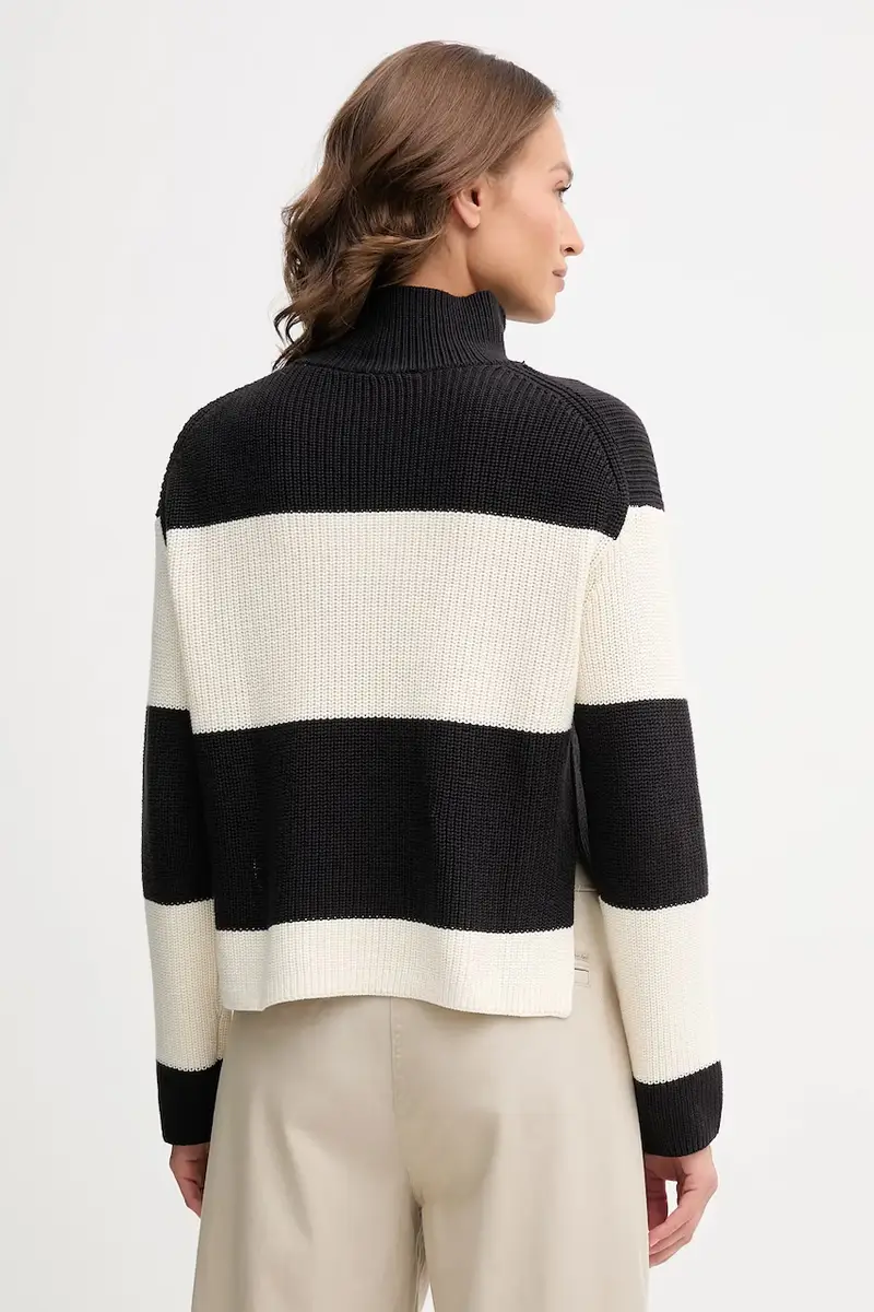 maglione in cotone donna colore nero LV047D353G miniatura 3