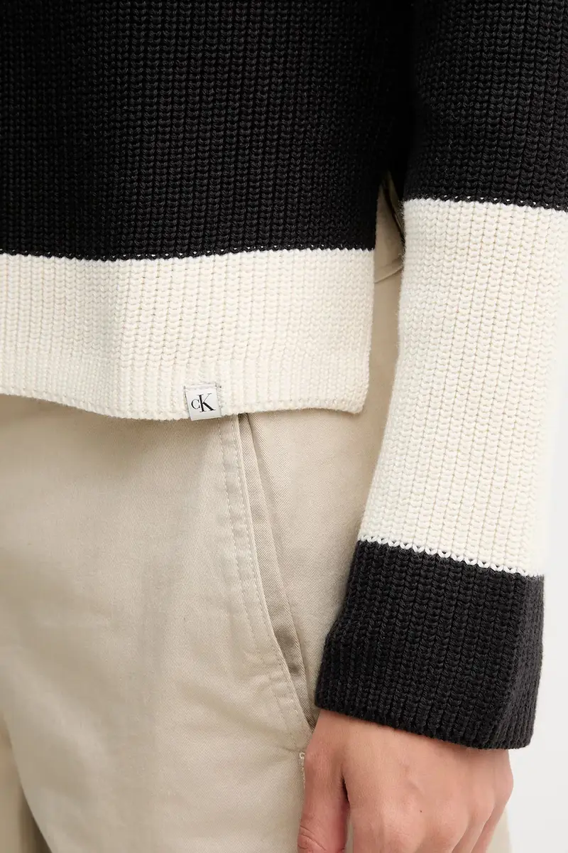 maglione in cotone donna colore nero LV047D353G miniatura 5