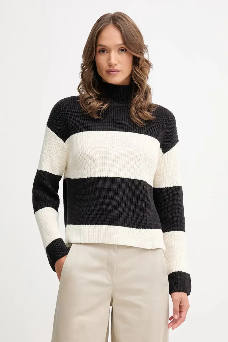 maglione in cotone donna colore nero LV047D353G