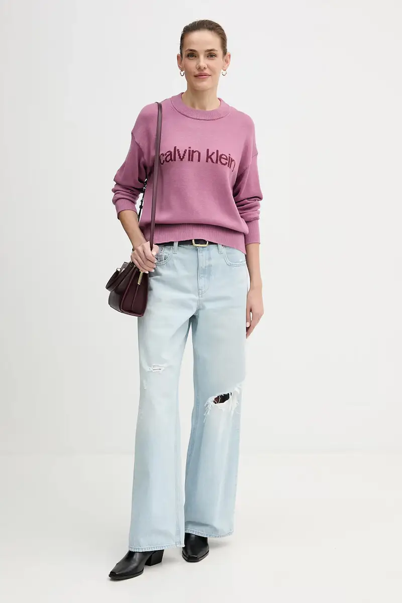 maglione in cotone Rosa miniatura 2