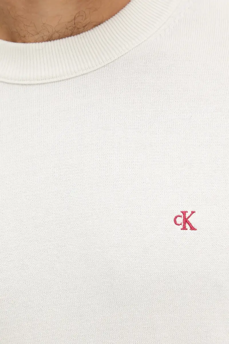 maglione in cotone uomo colore beige LV04RC309G miniatura 5