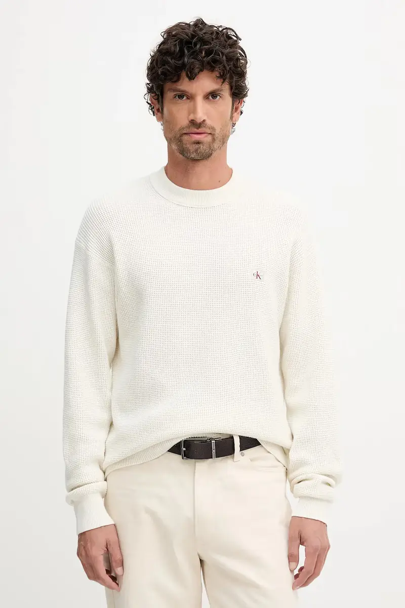 maglione in cotone uomo colore beige LV04RD313G