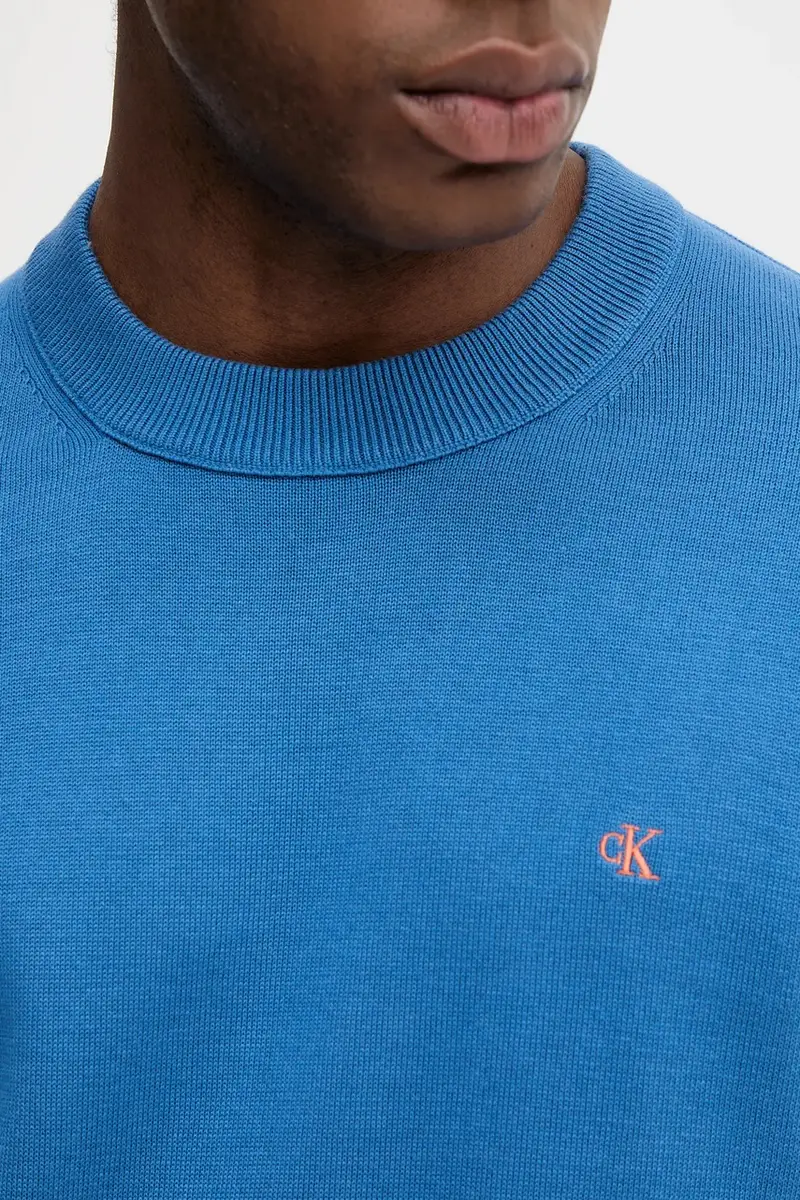 maglione in cotone uomo colore blu LV04RC309G miniatura 5