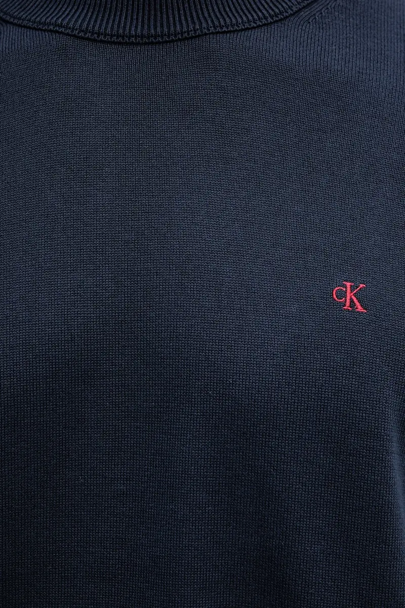 maglione in cotone uomo colore blu navy LV04RC309G miniatura 5