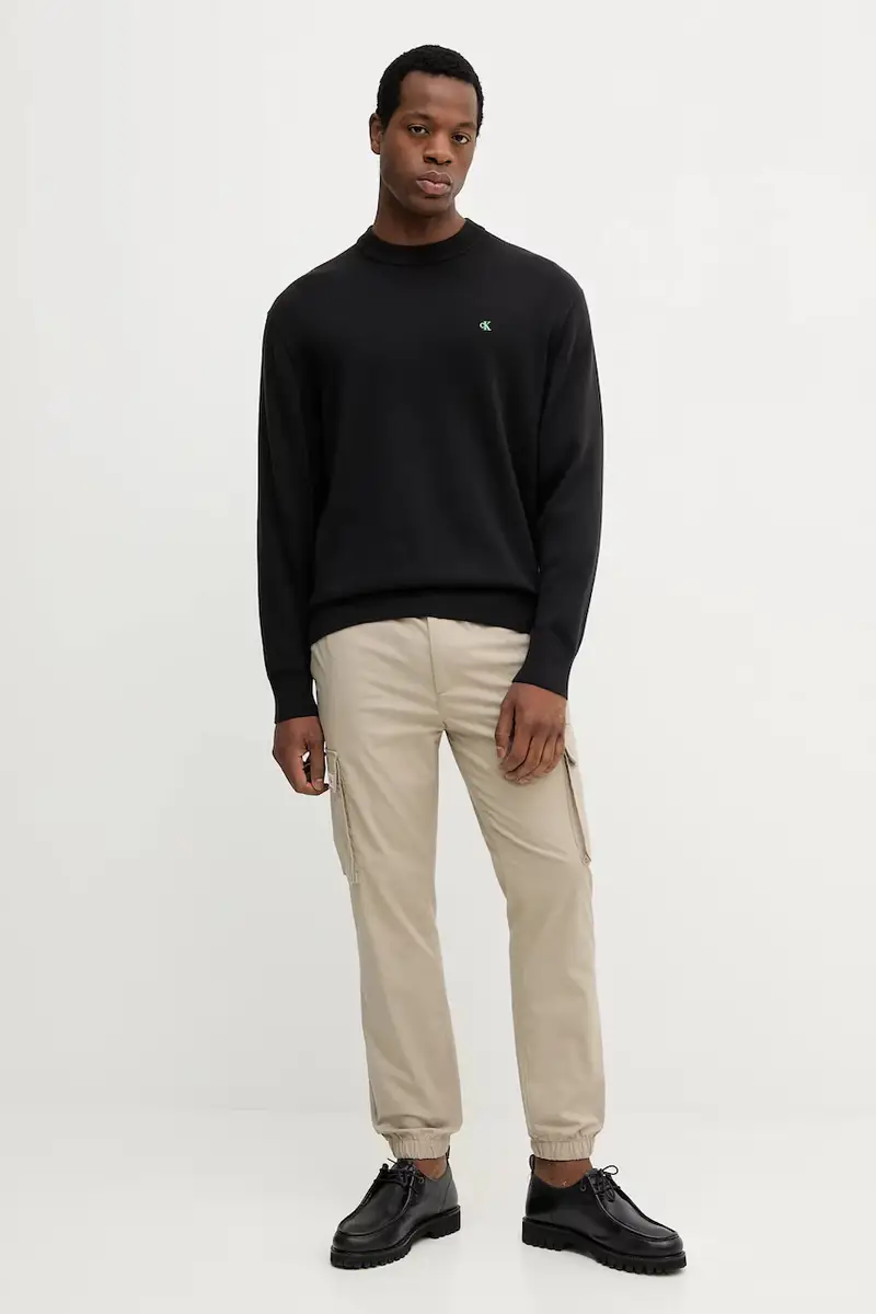 maglione in cotone uomo colore nero LV04RC309G miniatura 2