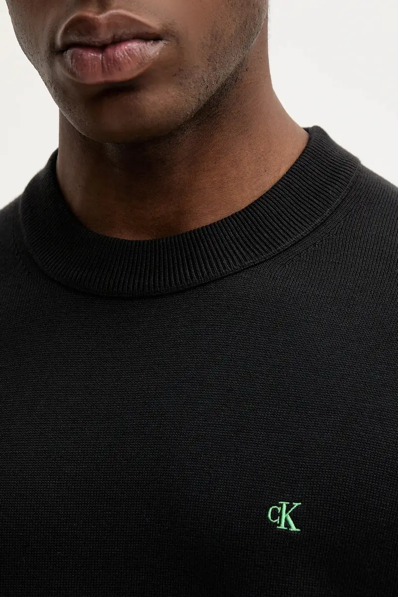 maglione in cotone uomo colore nero LV04RC309G miniatura 5