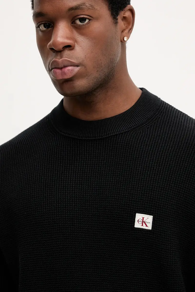 maglione in cotone uomo colore nero LV04RD313G miniatura 4