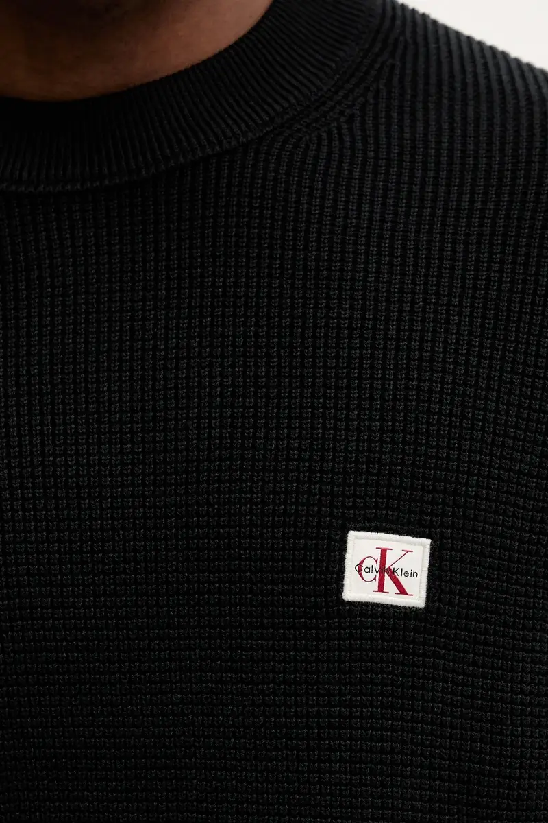 maglione in cotone uomo colore nero LV04RD313G miniatura 5