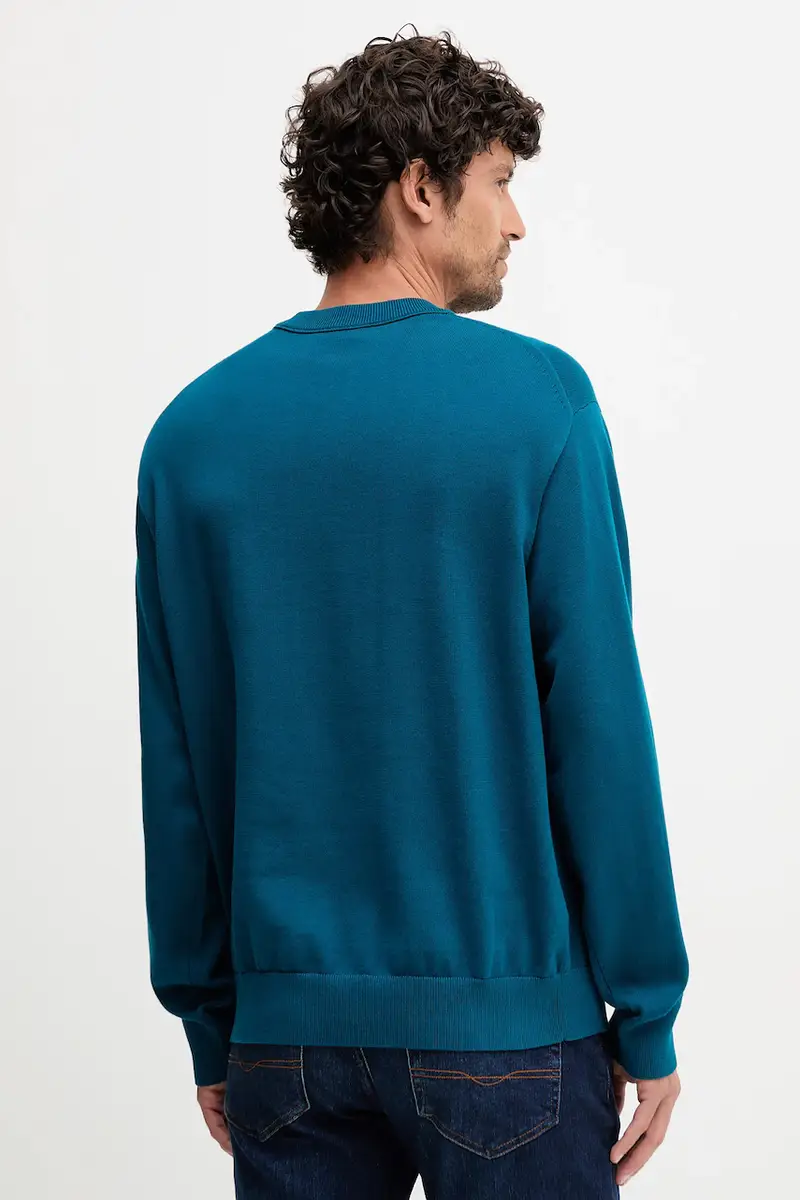 maglione in cotone uomo colore turchese LV04RC309G miniatura 2