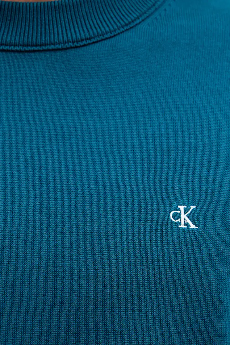 maglione in cotone uomo colore turchese LV04RC309G miniatura 4