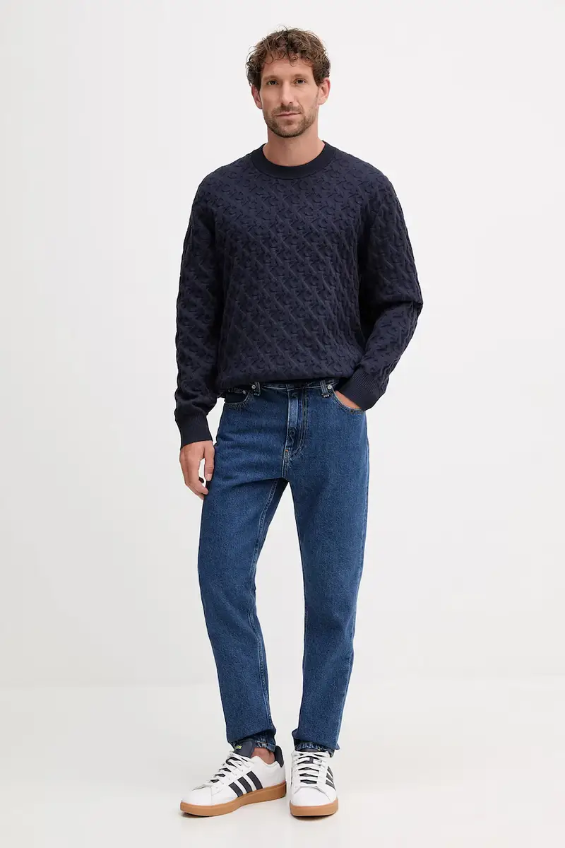 maglione uomo colore blu navy LV04RC359G miniatura 2