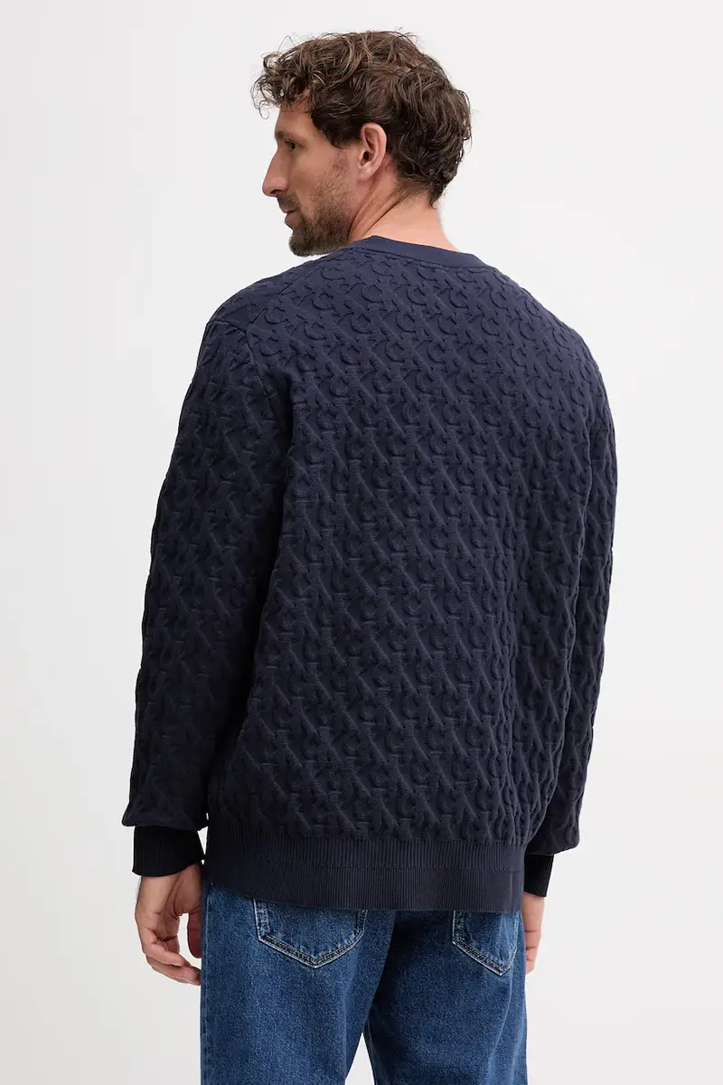 maglione uomo colore blu navy LV04RC359G miniatura 3