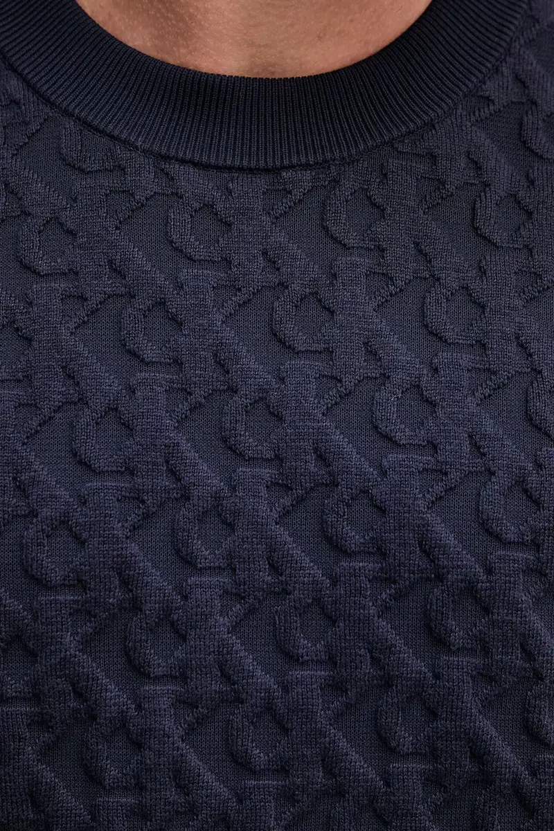 maglione uomo colore blu navy LV04RC359G miniatura 5