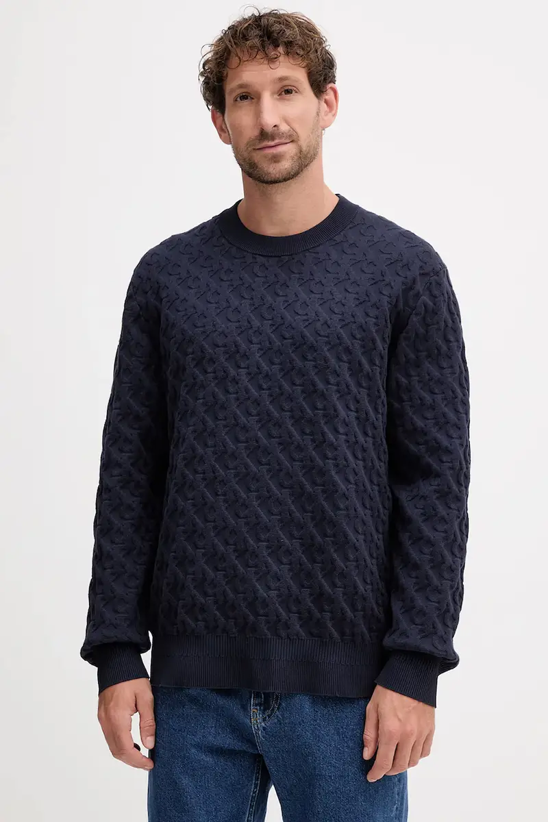 maglione uomo colore blu navy LV04RC359G