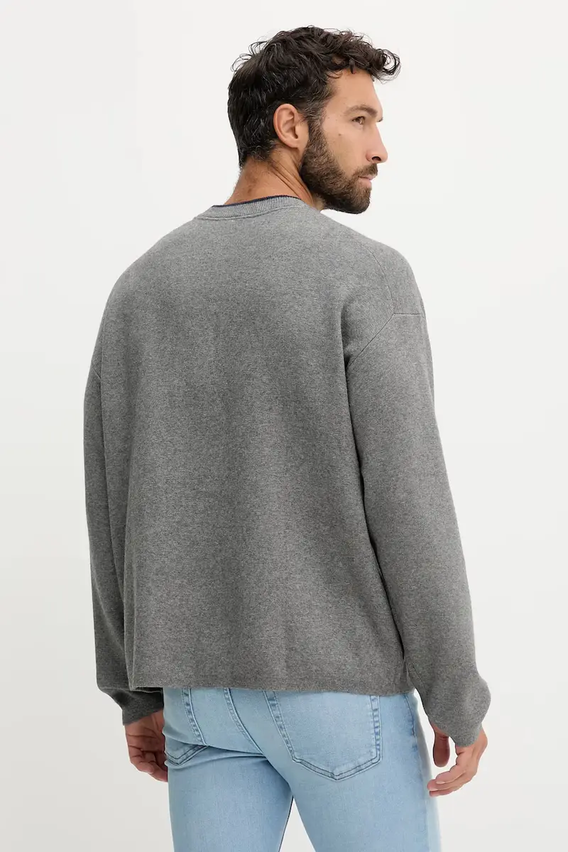 maglione uomo colore grigio LV04RD300G miniatura 3