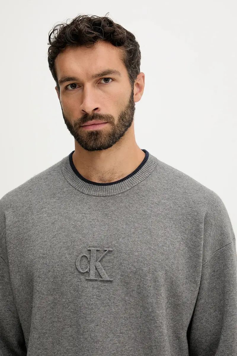 maglione uomo colore grigio LV04RD300G miniatura 4