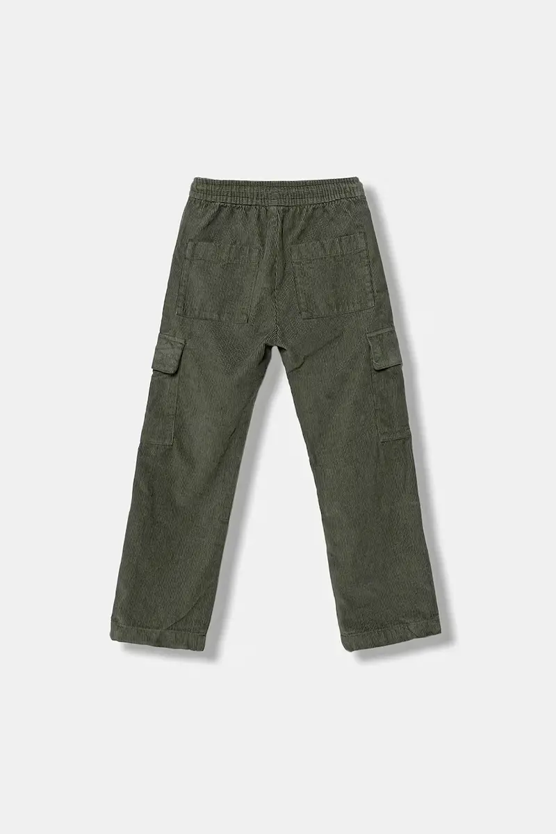 pantali velluto a coste bambini colore verde IB0IB02554 miniatura 2