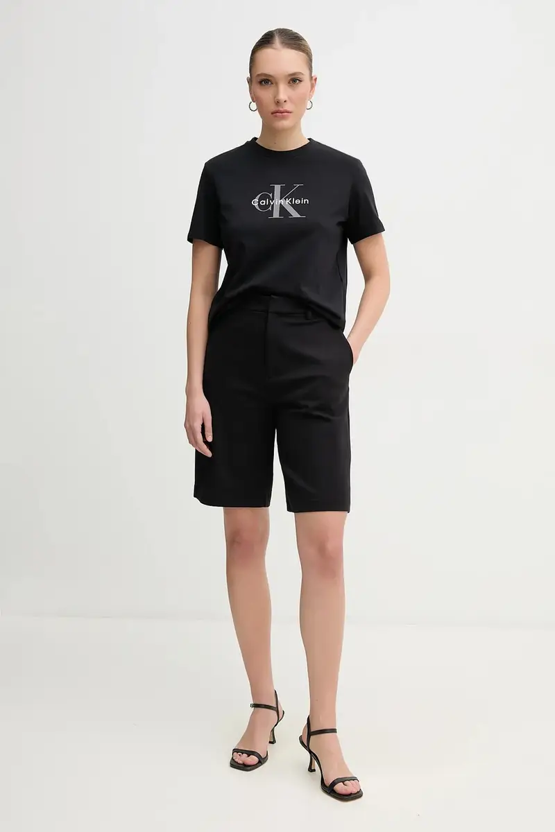 pantaloncini donna colore nero J20J225222 miniatura 2