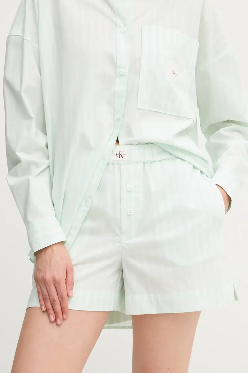 pantaloncini in cotone donna colore verde J20J225218