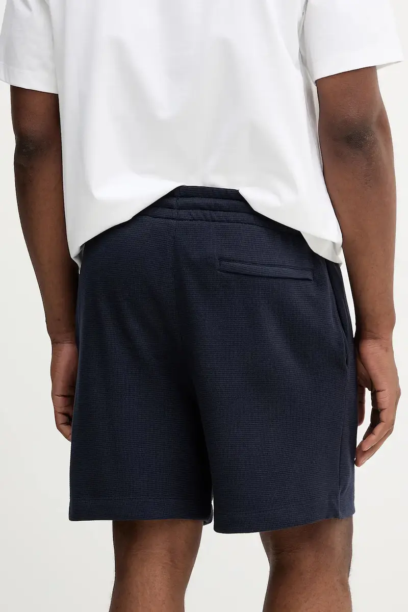 pantaloncini in cotone uomo colore blu navy LV04RC248G miniatura 3