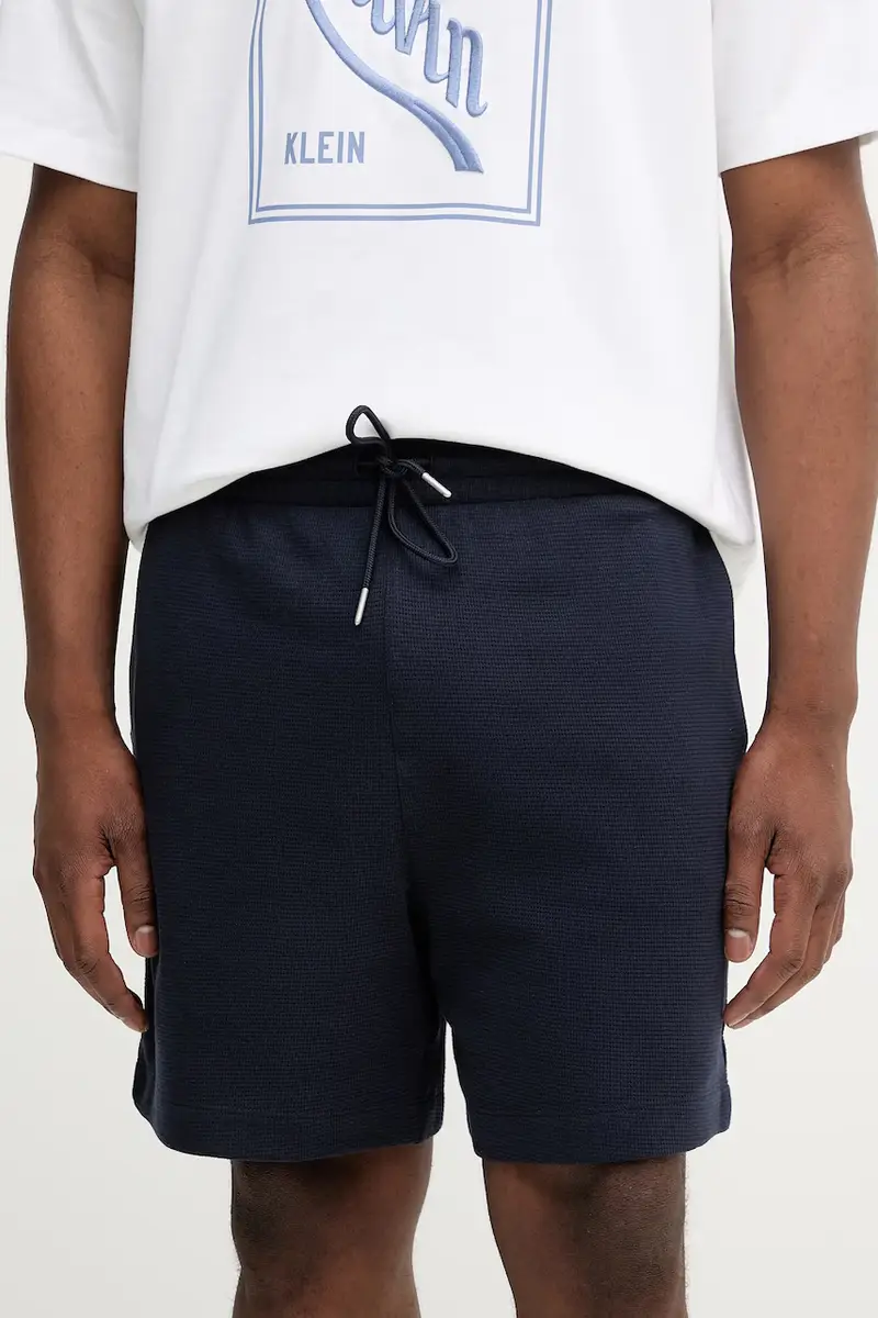 pantaloncini in cotone uomo colore blu navy LV04RC248G