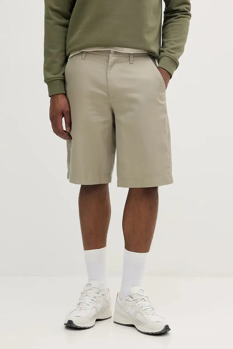 pantaloncini in lino misto Beige