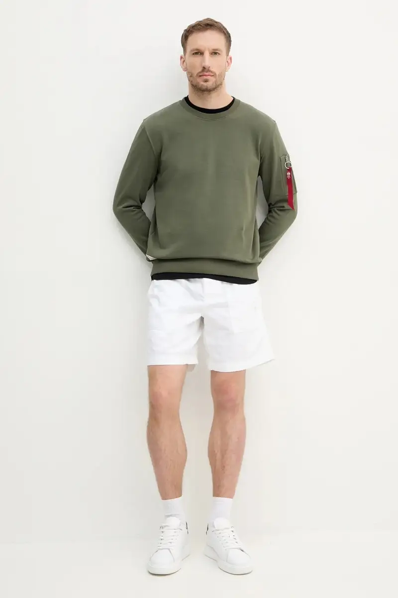 pantaloncini in lino misto uomo colore bianco J30J327300 miniatura 2