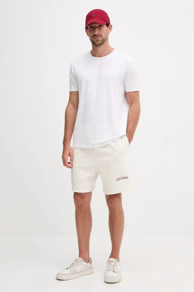 pantaloncini uomo colore bianco LV04RC224G Beige miniatura 2