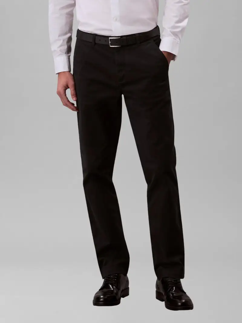 Pantaloni chino nero miniatura 2