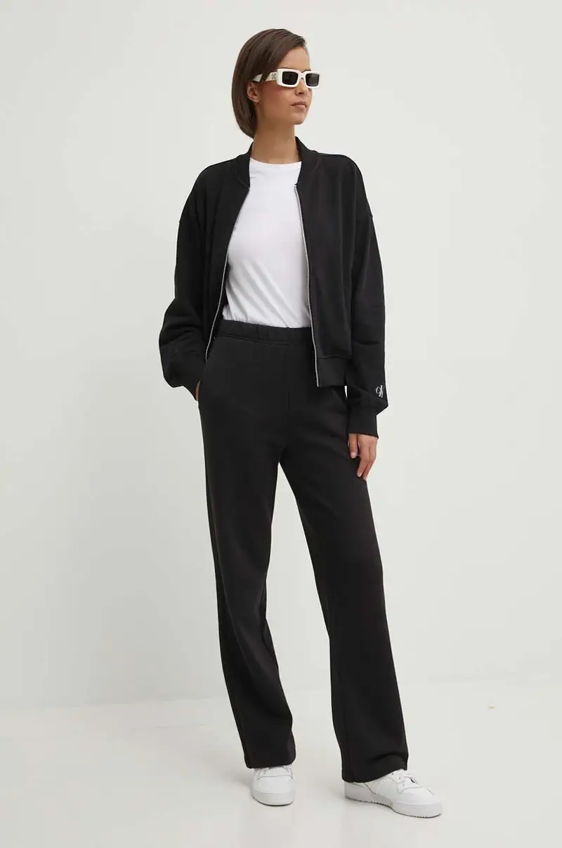 pantaloni da jogging in cotone colore nero J20J223967 miniatura 4