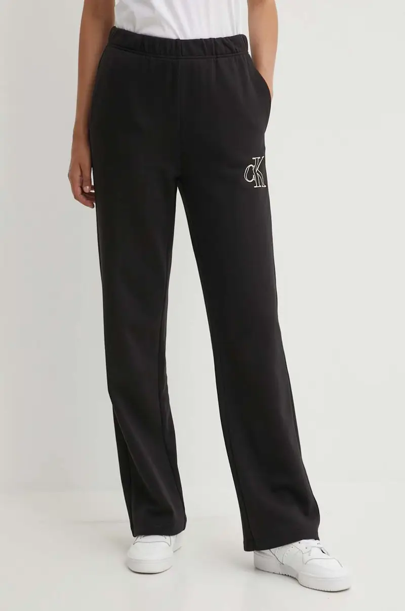 pantaloni da jogging in cotone colore nero J20J223967