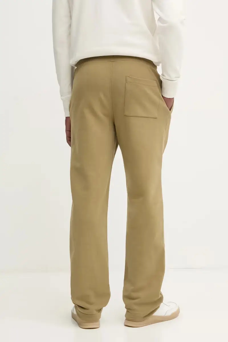 pantaloni della tuta di cotone colore verde J30J326749 miniatura 3