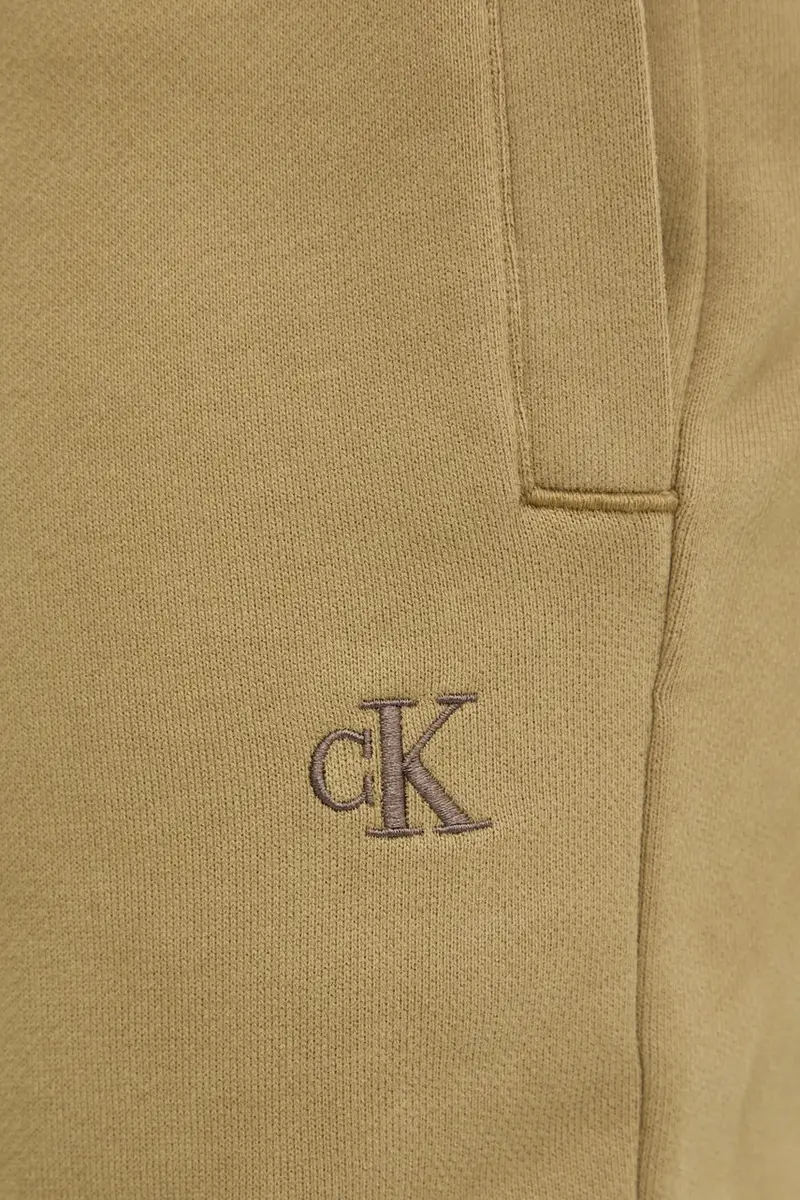 pantaloni della tuta di cotone colore verde J30J326749 miniatura 4