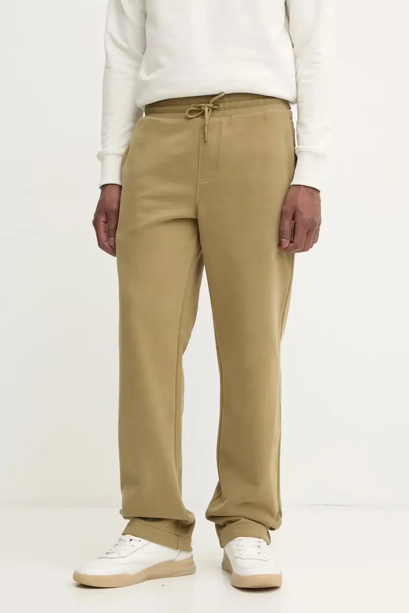 pantaloni della tuta di cotone colore verde J30J326749