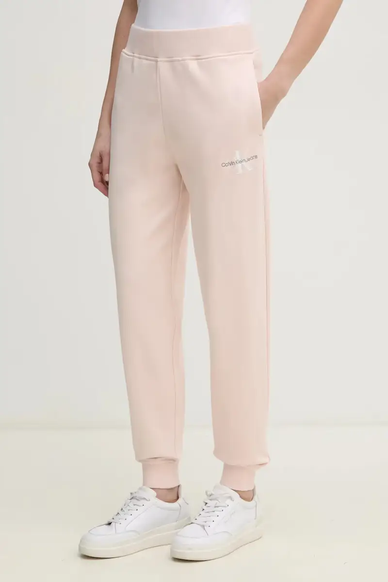 pantaloni della tuta di cotone donna colore rosa J20J225354