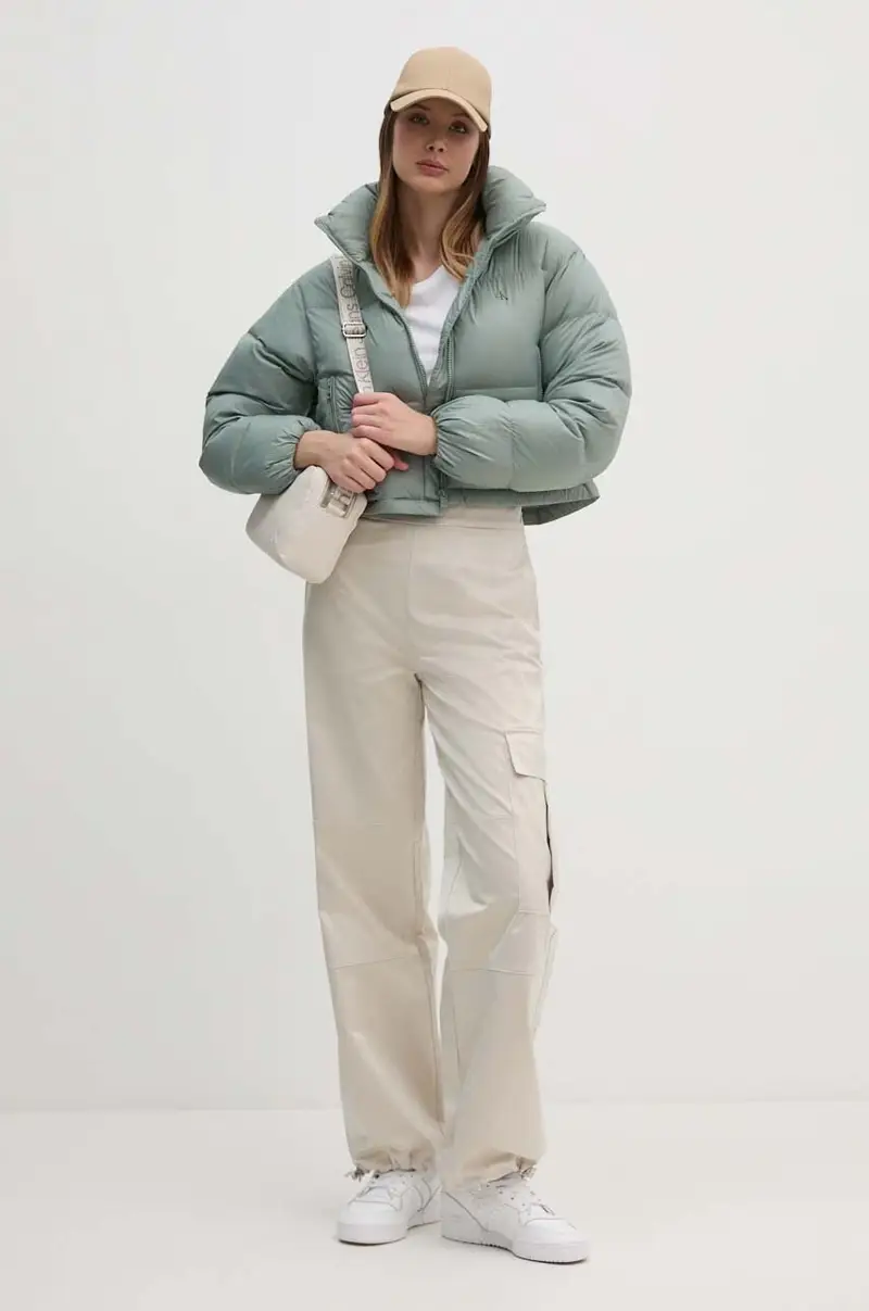 pantaloni donna colore beige J20J223921 miniatura 2