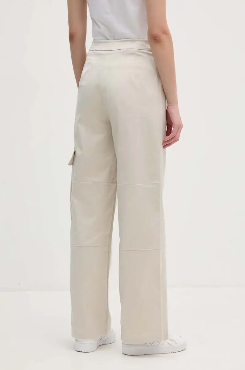 pantaloni donna colore beige J20J223921 miniatura 3