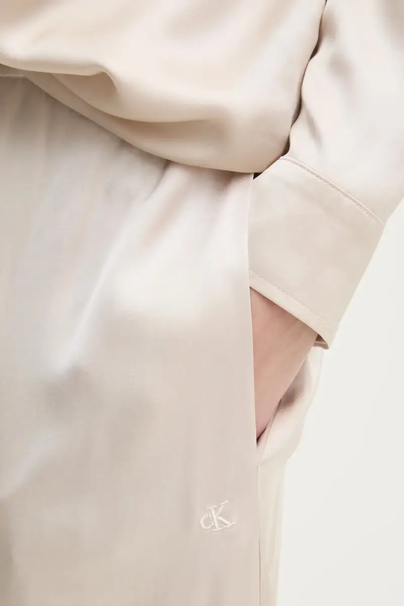 pantaloni donna colore beige J20J224845 miniatura 4