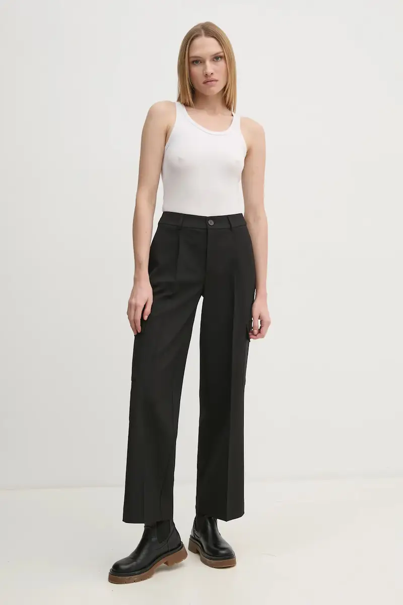 pantaloni donna colore nero J20J224848 miniatura 2